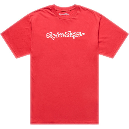TROY LEE DESIGNS Signature Jugend T-Shirt - Scarlet