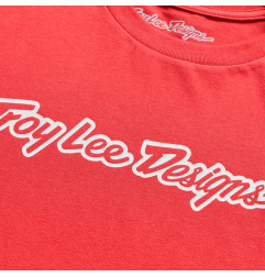 TROY LEE DESIGNS Signature Jugend T-Shirt - Scarlet