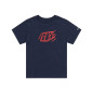 TROY LEE DESIGNS Badge Jugend T-Shirt - Navy Meliert - Größe YL