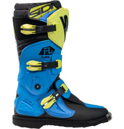 SIDI Flame Youth Boots - Light Blue / Lime / Black