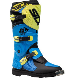 Botas infantiles SIDI Flame - Azul claro / Lima / Negro