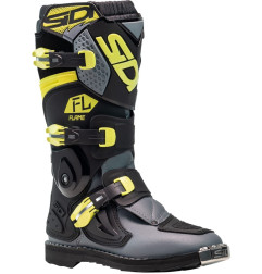 SIDI Flame Youth Boots - Black / Lime / Gray