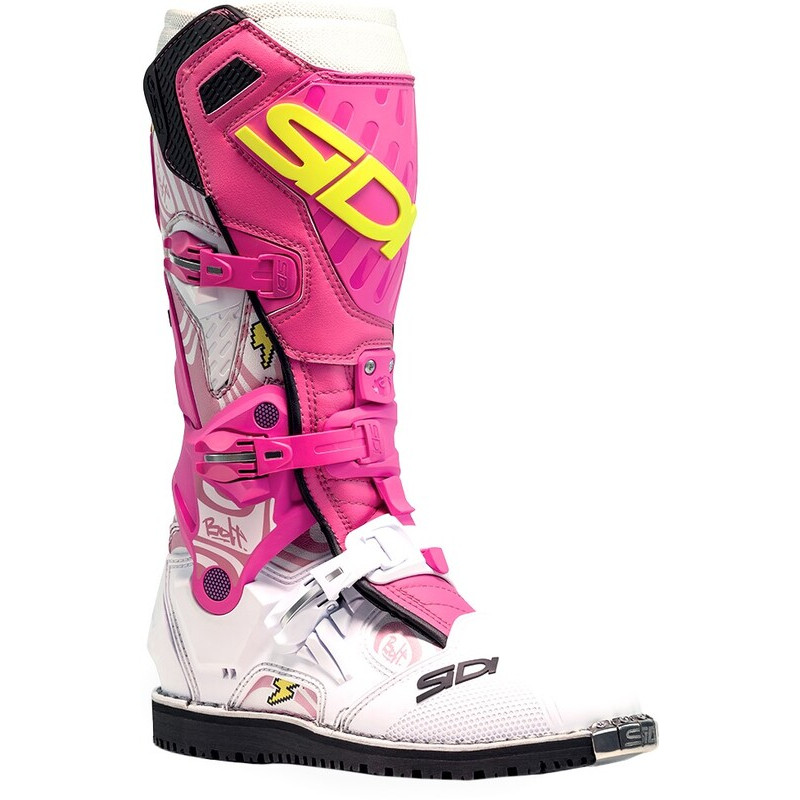 SIDI Crossair HD Billy Bolt Special Edition Boots - White / Pink SIDI Crossair HD Billy Bolt Special Edition Boots - White / Pink