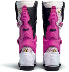 Botas SIDI Crossair HD Billy Bolt Special Edition - Blanco / Rosa