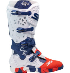 Bottes SIDI Crossair X - blanc / Navy / rouge