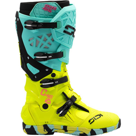 SIDI Crossair X Boots - Mint/Fluo Yellow