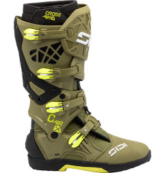 Bottes SIDI Crossair X - Olive Green/jaune fluo