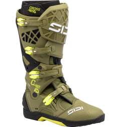 Bottes SIDI Crossair X - Olive Green/jaune fluo