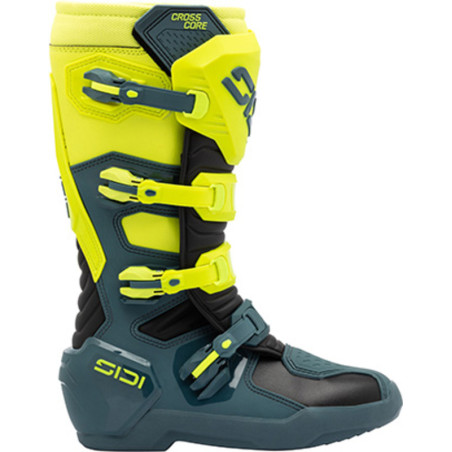 SIDI Crosscore Stiefel – Petrol/Neon-Gelb