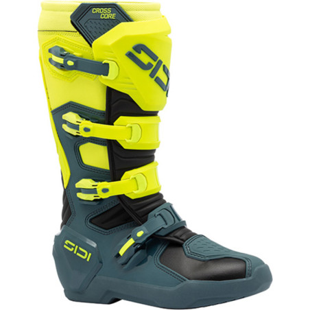 SIDI Crosscore Stiefel – Petrol/Neon-Gelb