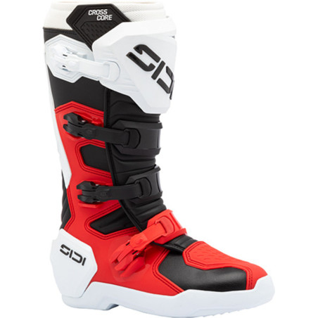 SIDI Crosscore Stiefel – Rot/Schwarz/Weiß