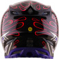 TROY LEE DESIGNS SE5 Carbon Mips Helm Overspray - Schwarz/Magenta