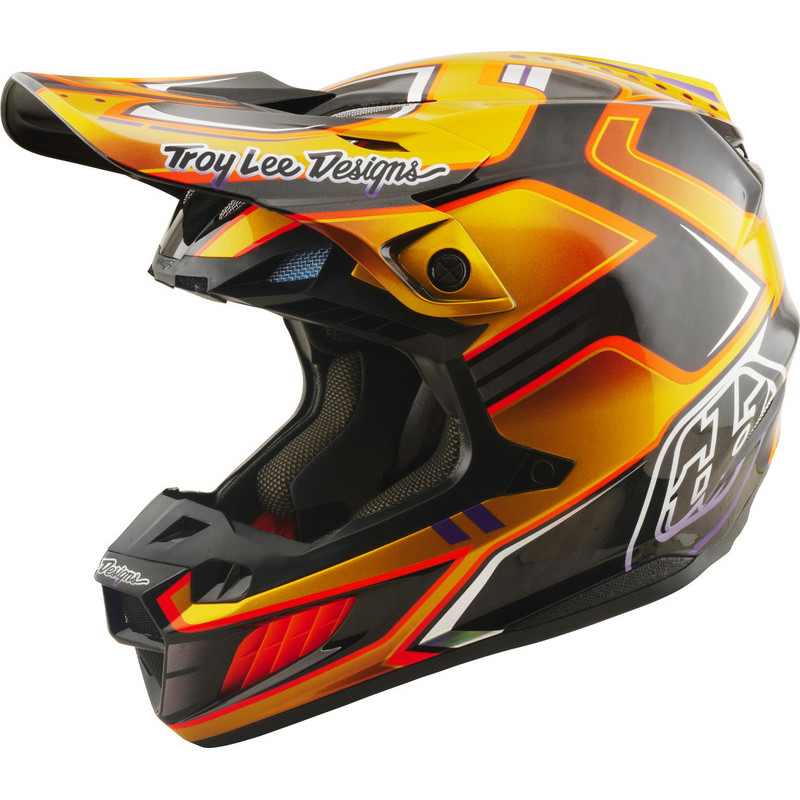 TROY LEE DESIGNS SE5 Carbon Mips Helmet - Crest Gold