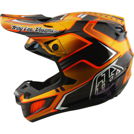 Casco TROY LEE DESIGNS SE5 Carbon Mips - Crest Gold