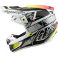 Casque TROY LEE DESIGNS SE5 Carbon Mips - Lined Up blanc Casque TROY LEE DESIGNS SE5 Carbon Mips - Lined Up blanc