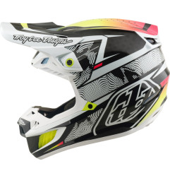 TROY LEE DESIGNS SE5 Carbon Mips Helmet - Lined Up White