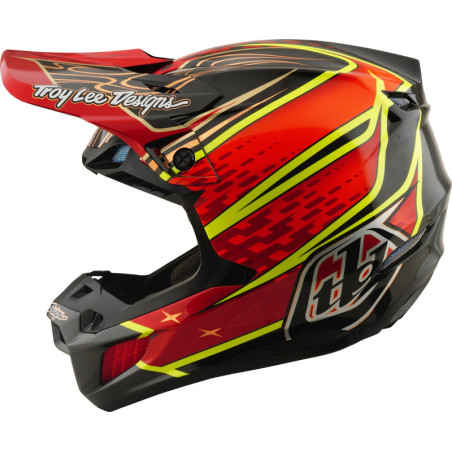 TROY LEE DESIGNS SE5 Carbon Mips Helm - Wings Rot