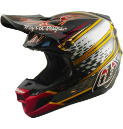 TROY LEE DESIGNS SE5 Composite Mips Helm - Wings Schwarz