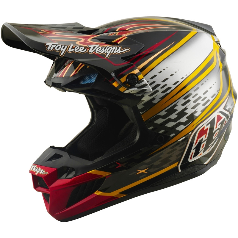 TROY LEE DESIGNS SE5 Composite Mips Helmet - Wings Black