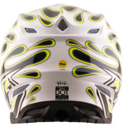 Casque TROY LEE DESIGNS SE5 Composite Mips Overspray - Charcoal/jaune fluo