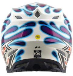 TROY LEE DESIGNS SE5 Composite Mips Helm - Overspray Violett/Weiß