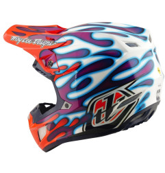 TROY LEE DESIGNS SE5 Composite Mips Helm - Overspray Violett/Weiß