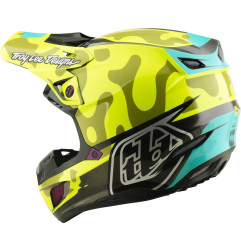 Casque TROY LEE DESIGNS SE5 Composite Mips - Myth jaune fluo