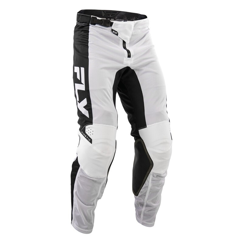 FLY RACING Kinetic Mesh Pants - White / Black FLY RACING Kinetic Mesh Pants - White / Black