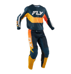 FLY RACING Kinetic Mesh Hose - Navy/Orange