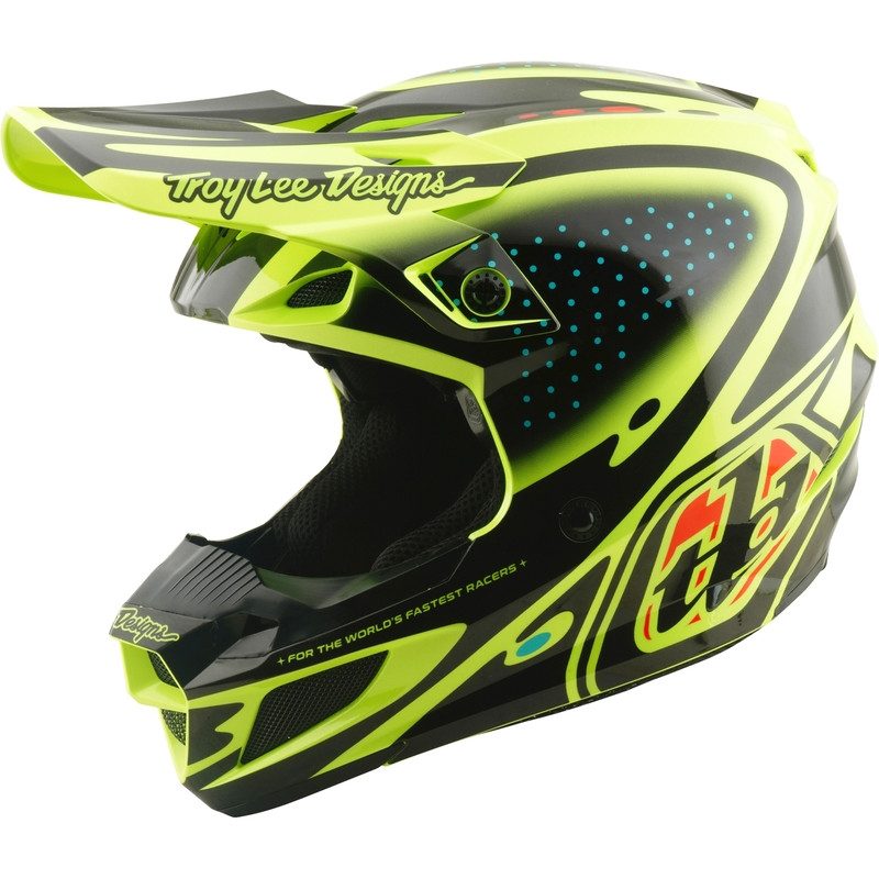 TROY LEE DESIGNS SE5 Polycarbonate Mips Helmet - The Line Flo Yellow TROY LEE DESIGNS SE5 Polycarbonate Mips Helmet - The Line Flo Yellow