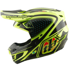 Casco TROY LEE DESIGNS SE5 Polycarbonate Mips - The Line amarillo flúor