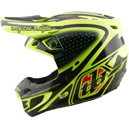 Casco TROY LEE DESIGNS SE5 Polycarbonate Mips - The Line amarillo flúor