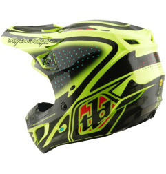 Casco TROY LEE DESIGNS SE5 Polycarbonate Mips - The Line amarillo flúor