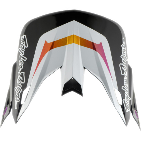 TROY LEE DESIGNS SE5 Composite Helmschirm - Lined Up Schwarz
