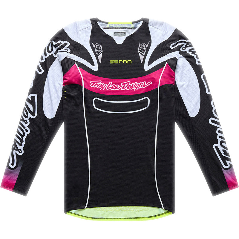 Camiseta TROY LEE DESIGNS SE Pro - Salvo Negro/Blanco