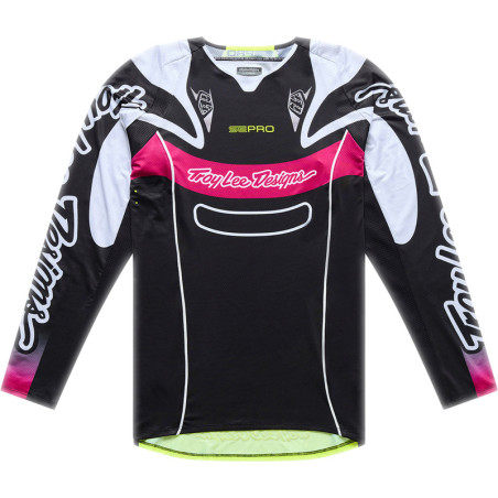 Camiseta TROY LEE DESIGNS SE Pro - Salvo Negro/Blanco
