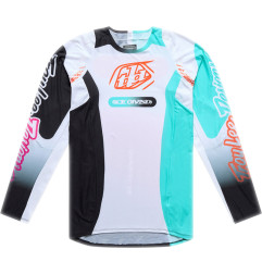 Maillot TROY LEE DESIGNS SE Pro - Sever blanc/Teal