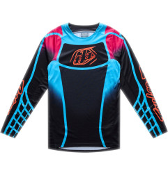 Camiseta TROY LEE DESIGNS GP Pro - Framework Negro/Cyan