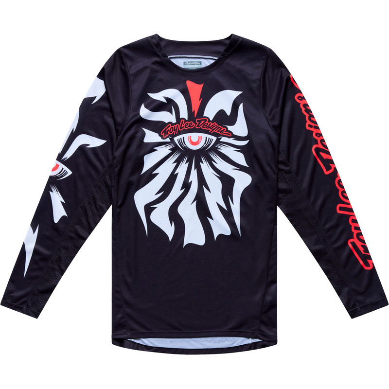 Camiseta TROY LEE DESIGNS GP Pro Cyclops - negro/Neo Red