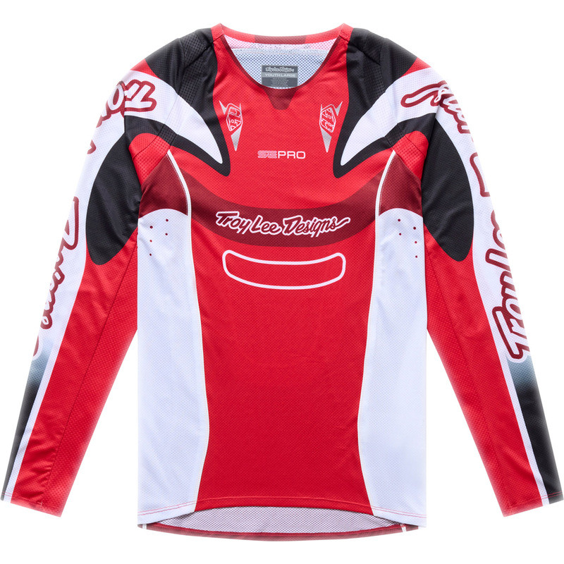 Camiseta infantil TROY LEE DESIGNS SE Pro - Salvo Rojo/Blanco Camiseta infantil TROY LEE DESIGNS SE Pro - Salvo Rojo/Blanco