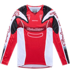 Camiseta infantil TROY LEE DESIGNS SE Pro - Salvo Rojo/Blanco