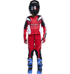 Pantalón infantil TROY LEE DESIGNS SE Pro - Salvo Rojo/Blanco