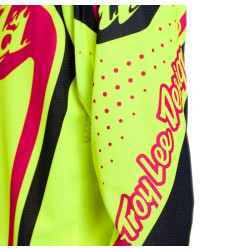 Maillot enfant TROY LEE DESIGNS GP Pro - Roller jaune fluo/fuschia
