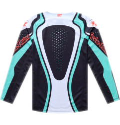 Camiseta infantil TROY LEE DESIGNS GP Pro - Roller Negro/Teal