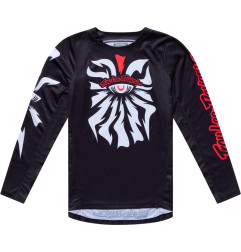 TROY LEE DESIGNS GP Pro Jugend-Trikot Cyclops - Black/Neo Red