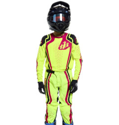 Pantalón infantil TROY LEE DESIGNS GP Pro - Roller Flo Yellow/fuschia