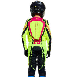 Pantalón infantil TROY LEE DESIGNS GP Pro - Roller Flo Yellow/fuschia
