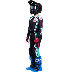 Pantalón infantil TROY LEE DESIGNS GP Pro - Roller Negro/Teal
