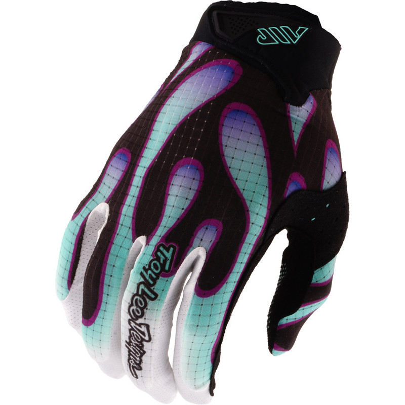 Gants TROY LEE DESIGNS Air - Overspray noir/Real Teal Gants TROY LEE DESIGNS Air - Overspray noir/Real Teal