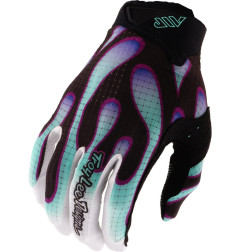 TROY LEE DESIGNS Air Handschuhe - Overspray Schwarz/Real Teal